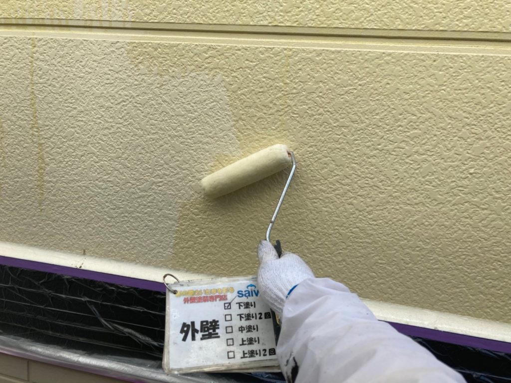 さいたま市北区　外壁塗装　パーフェクトフィラー　日本ペイント　サイワ塗装工業