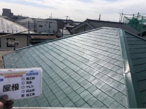 日本ペイントサーモアイ　遮熱塗装　屋根の塗装
