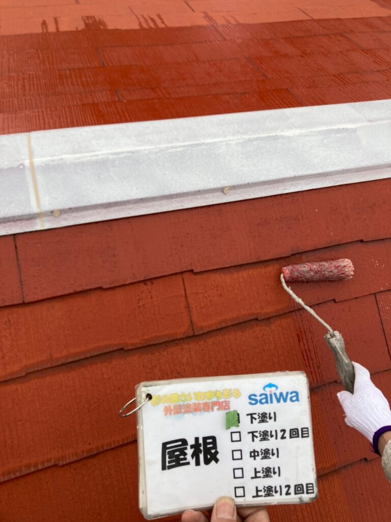 屋根の塗装　遮熱塗装　日本ペイント　サーモアイ