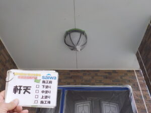天井の塗装　住宅リフォーム　さいたまの外壁塗装