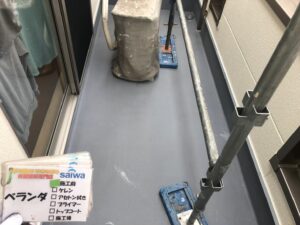 ベランダ　塗装　防水工事