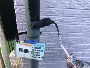 雨樋の塗装　さいたま市外壁塗装　高品質　評判