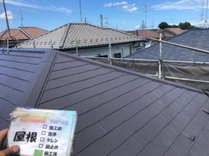 屋根塗装　施工後　塗り替え　塗装　さいたま市塗装工事