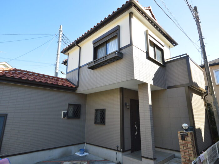 外壁塗装 施工後 ツートーン さいたま市西区