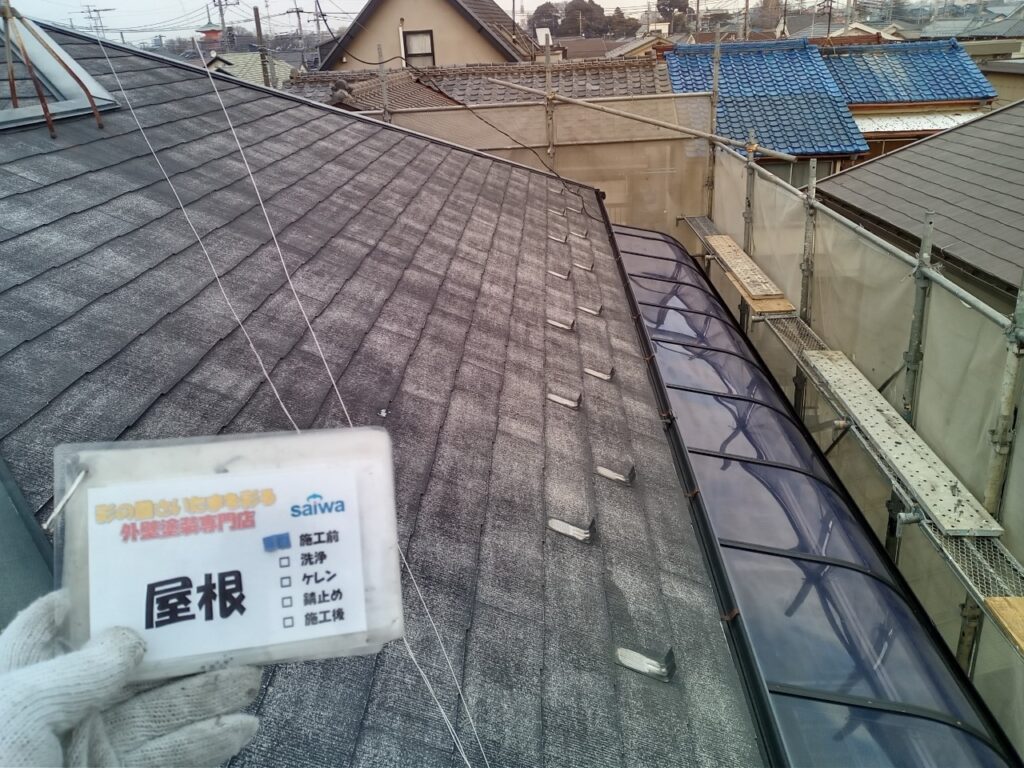 屋根の劣化　コロニアル　スレート屋根