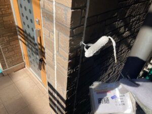 雨樋下地処理　さいたま市　埼玉県　外壁塗装　ファインSi