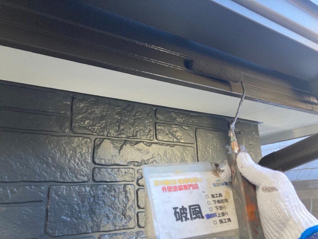破風塗装　さいたま市　埼玉県　外壁塗装　ファインSi
