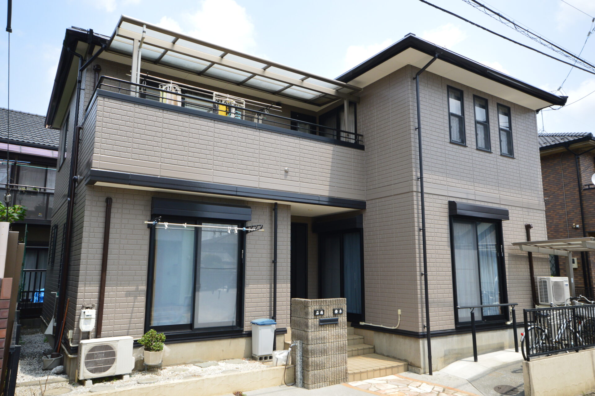 最高品質AGCボンフロンエナメルGT 外壁塗装工事 屋根カバー工法