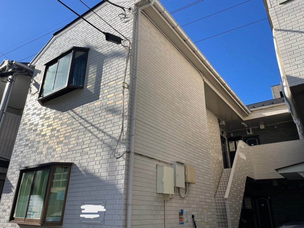 さいたま市 アパート外壁塗装前の全景