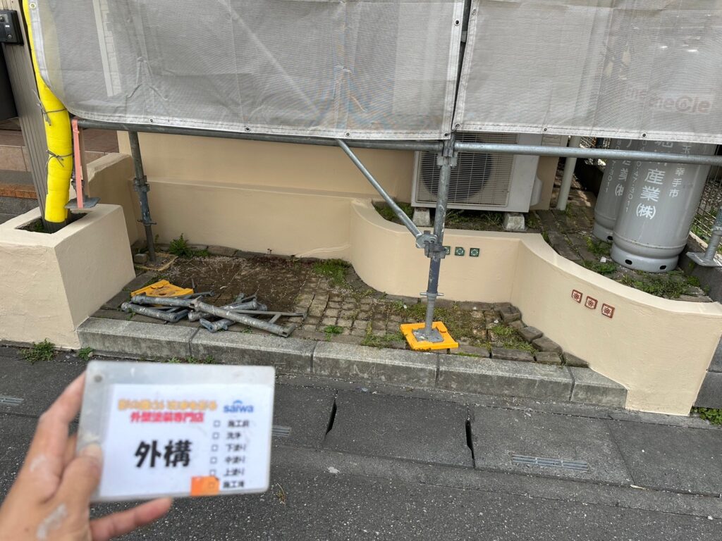 外構の塗装完了後 地域密着・信頼の高品質仕上げ