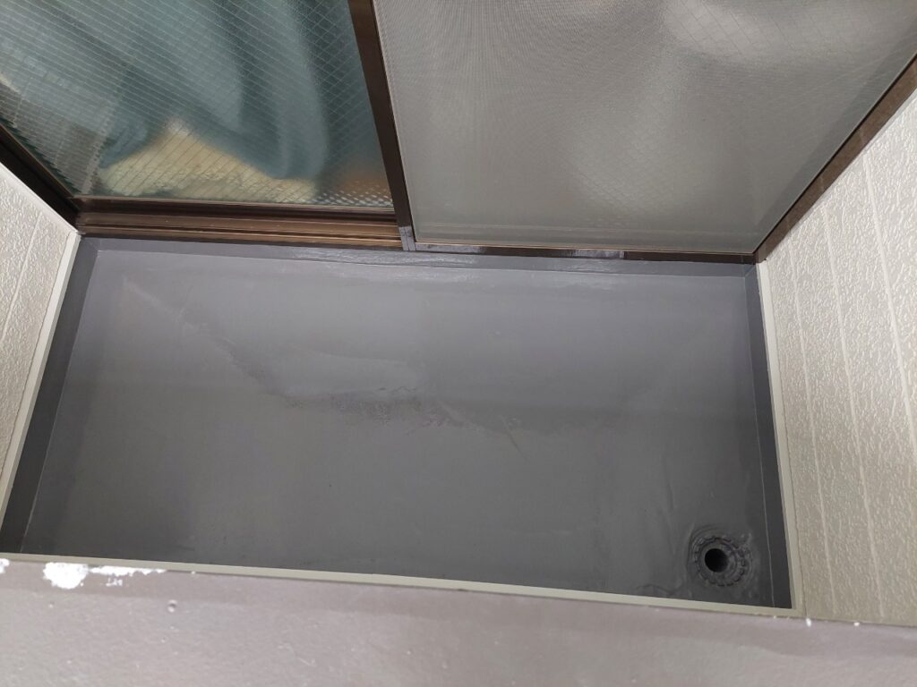 ベランダ防水施工後の仕上がり