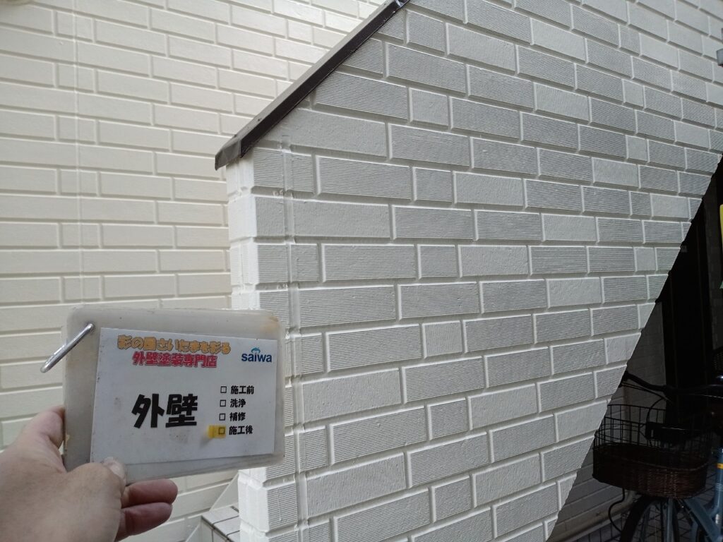 外壁塗装施工後の仕上がり