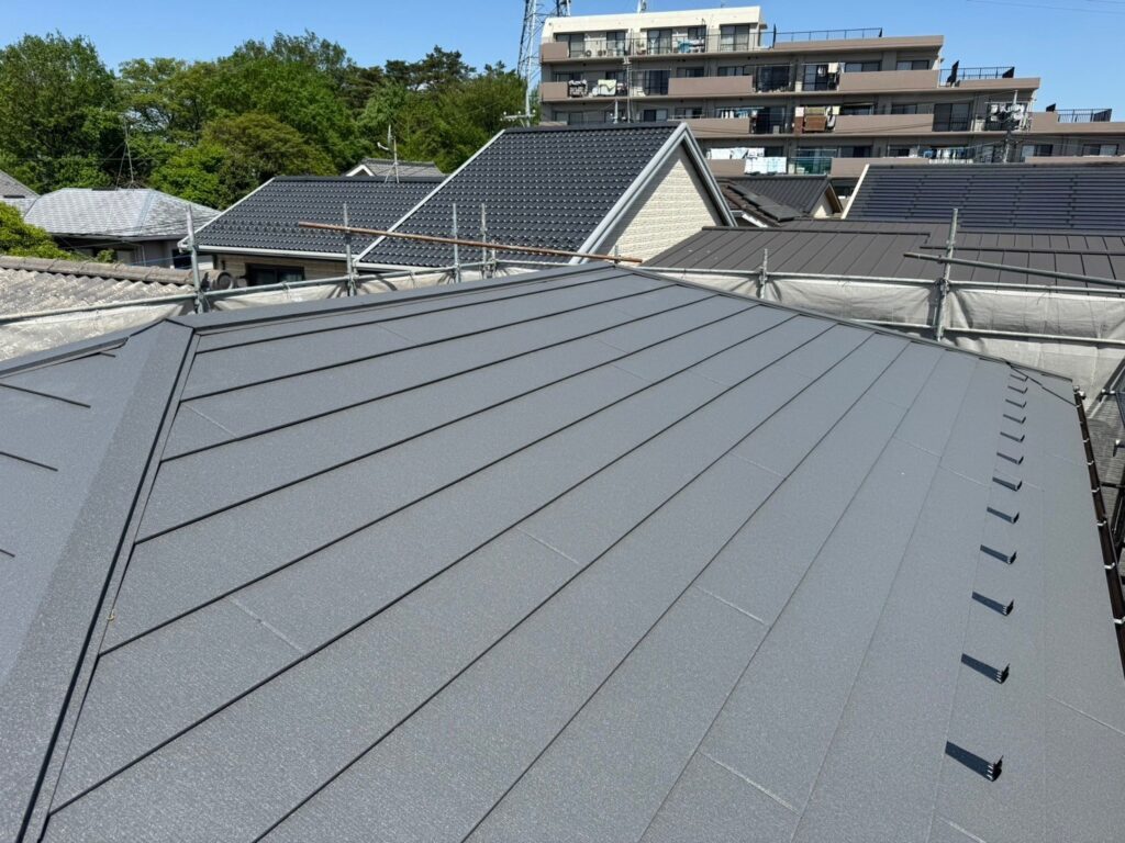 スーパーガルテクト/シェイドチャコール仕上げ さいたま市の地域密着施工事例