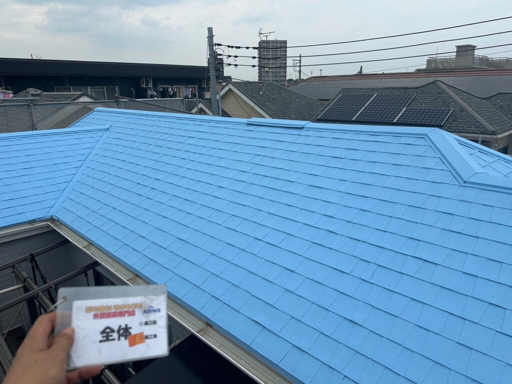 さいたま市西区の屋根GAINA塗装施工後 断熱・遮熱・防水効果で快適な住まいに